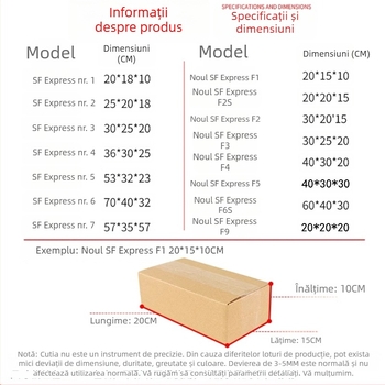 Carton pliant din carton ondulat (grosime 2,6–6 mm; 130–250 g/m²; tăiere prin ștanțare; pentru ambalare expresă și bijuterii)