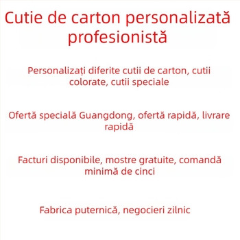 Carton plat ondulat, grosime 3 mm, 250 gsm, imprimare personalizată, dimensiuni interioare și exterioare personalizabile