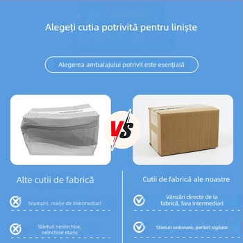 Cutie plată din carton ondulat, grosime 3–6 mm; rezistentă la presiune și cădere; potrivită pentru ambalare expresă și ambalare bijuterii; imprimare logo acceptată; design gratuit și mostre; personalizabil