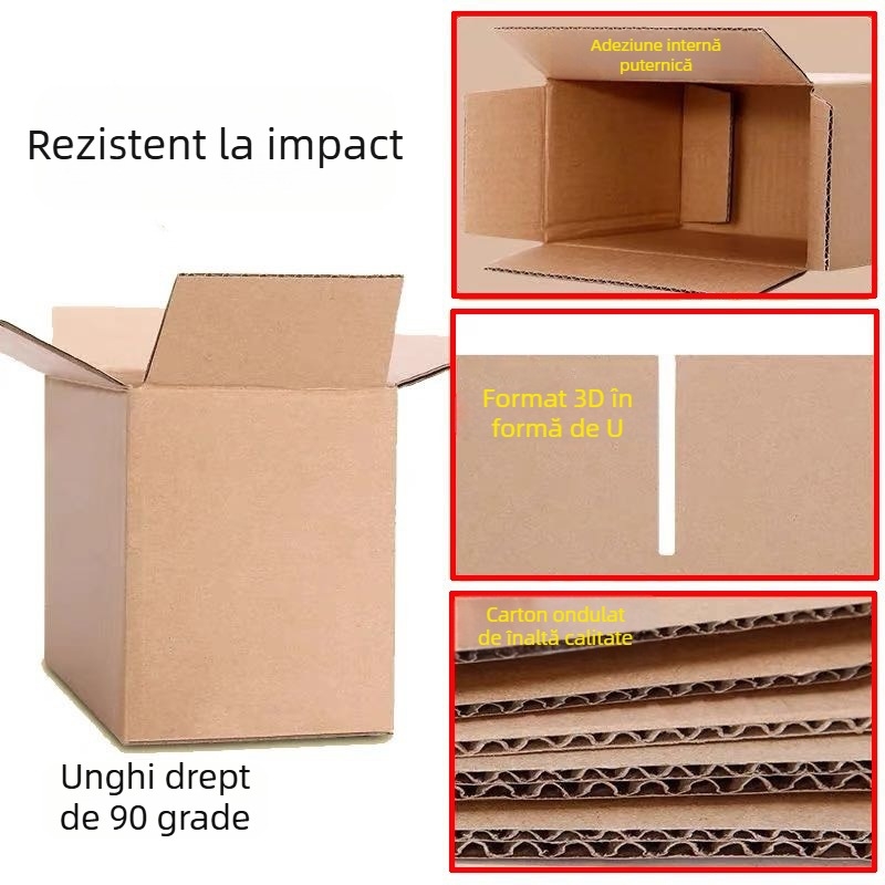 Cutie din carton ondulat personalizată, imprimare la comandă, de la trei la cinci straturi, grosime 5, foarte rigidă