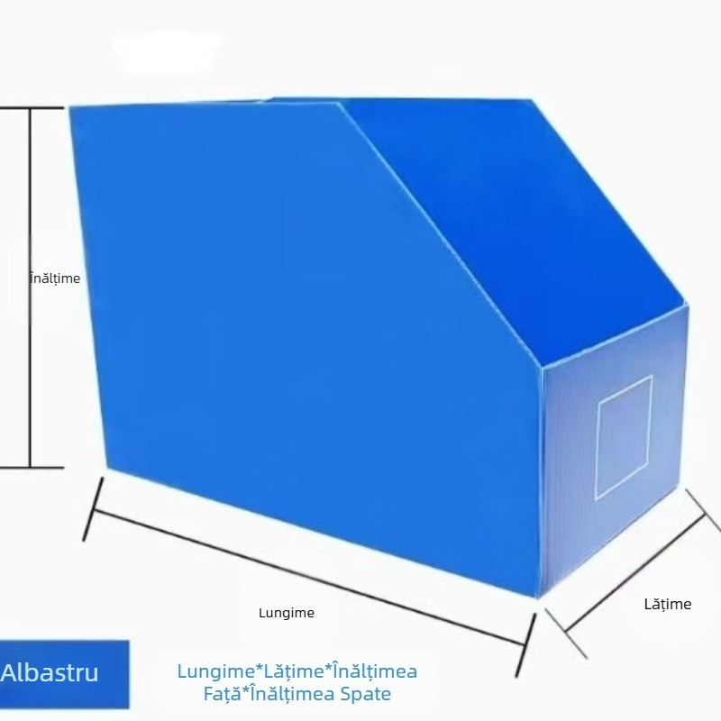 Cutie de depozitare din PP cu placă groasă, deschidere în unghi și fund cu închidere prin click, opțiune anti-statică disponibilă, personalizabilă