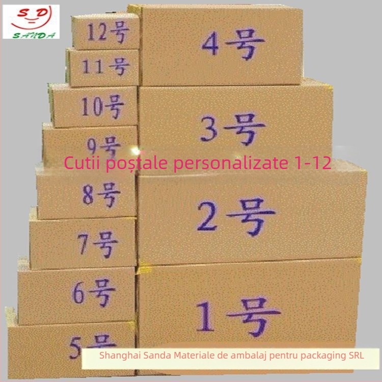 Carton ondulat pliabil personalizat pentru mutări și ambalare, Origine: Shanghai, Material: carton ondulat, Tip carton: carton pliabil, Grosime: 5, Greutate hârtie: 250 gsm
