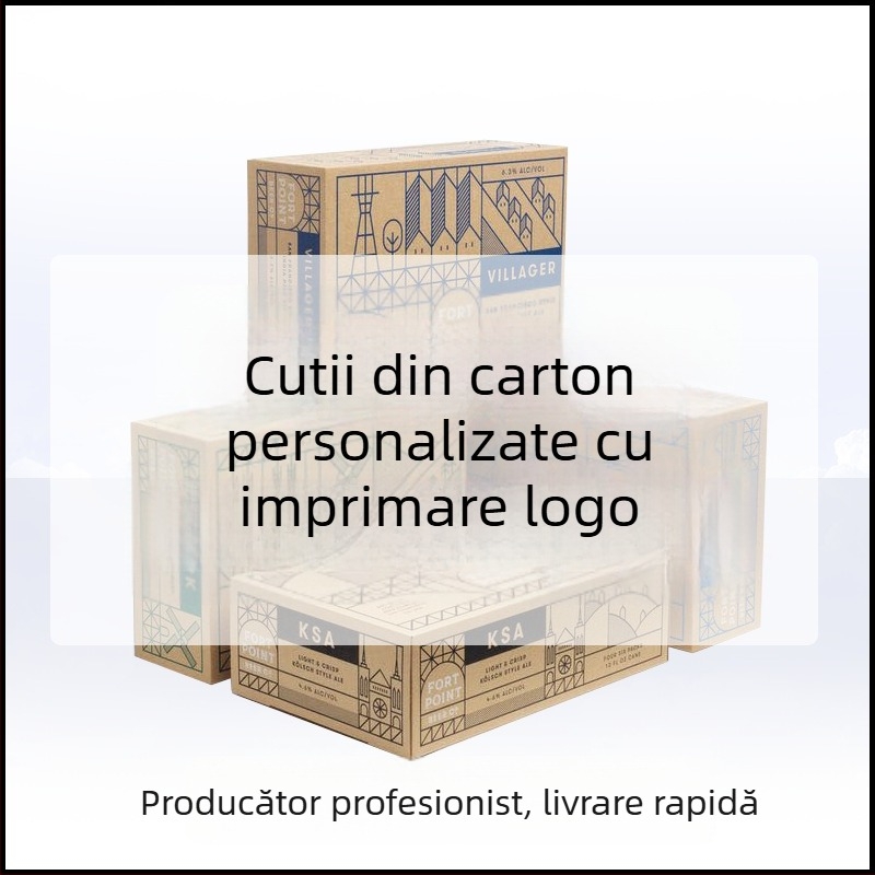 Carton de ambalaj, personalizat, pliabil, din carton ondulat cu 5 straturi, grosime 5 mm