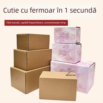 Cutie din carton ondulat, pliabilă, sigilare fără bandă, fără imprimare, toleranță 1 mm