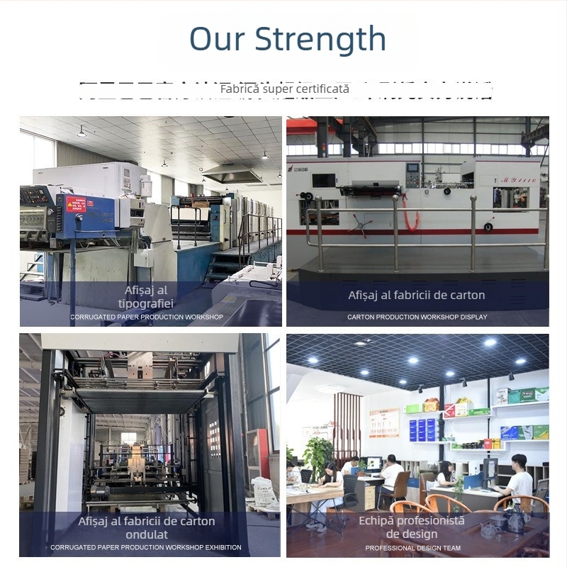 Cutie din carton ondulat, pliabilă, sigilare fără bandă, fără imprimare, toleranță 1 mm