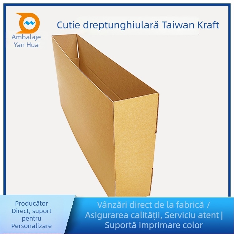 Carton pliant din carton ondulat, 230 GSM, grosime 5, imprimare cu logo disponibil
