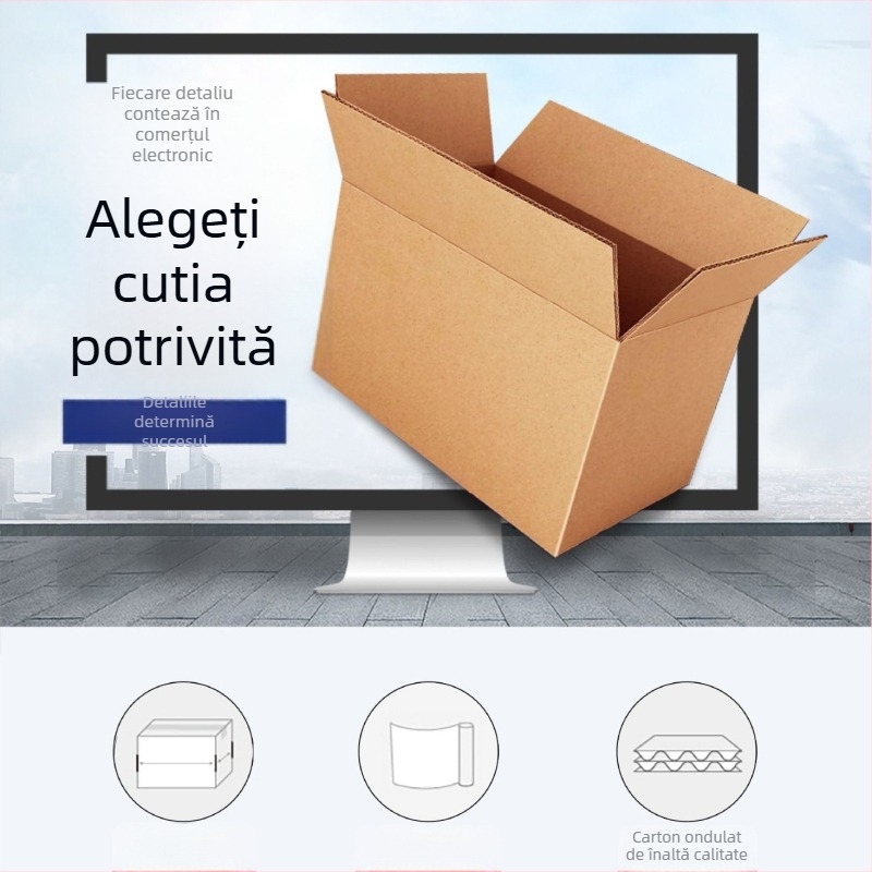 Cutie plată din carton ondulat — grosime 5 mm, 230 g/m², carton rigid cu cinci straturi