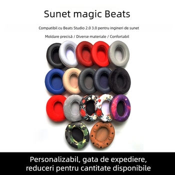 Husă din piele pentru cășile Beats Studio 2.0/3.0 — piele proteică, Mink, confortabil de purtat