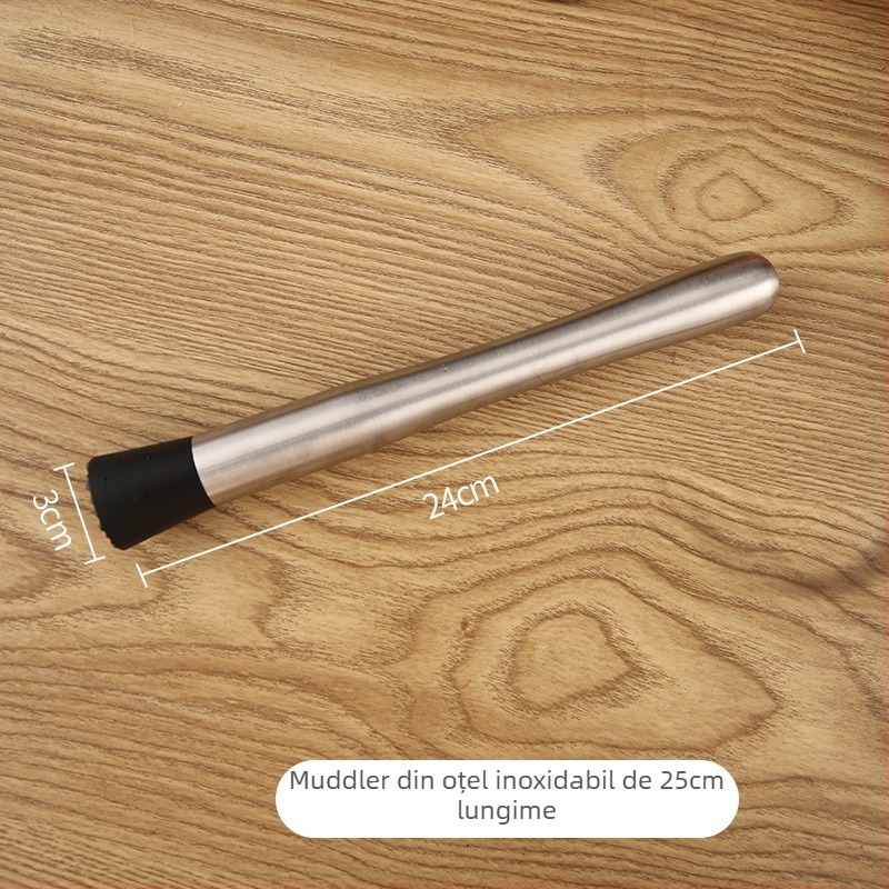 Set de ciocănele pentru gheață pentru cocktailuri – mâner din oțel inoxidabil, ciocan PC și ciocan de lămâie PP, 2 piese pentru bar