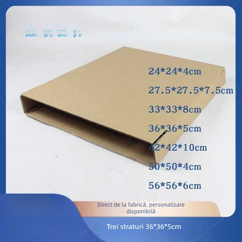 Cutie din carton plat cu trei straturi pentru album foto cu ramă — grosime 2 mm; material: carton de hârtie; tip carton: plat