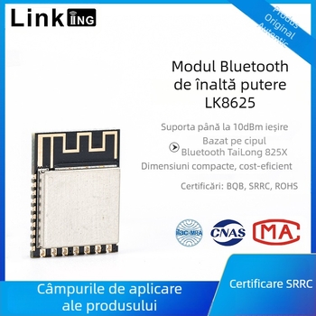 Lianke LK8625 Modul Bluetooth 5.0 BLE pentru casă inteligentă, receptor wireless 2.4 GHz, 20 dBm EIRP, cod produs 001