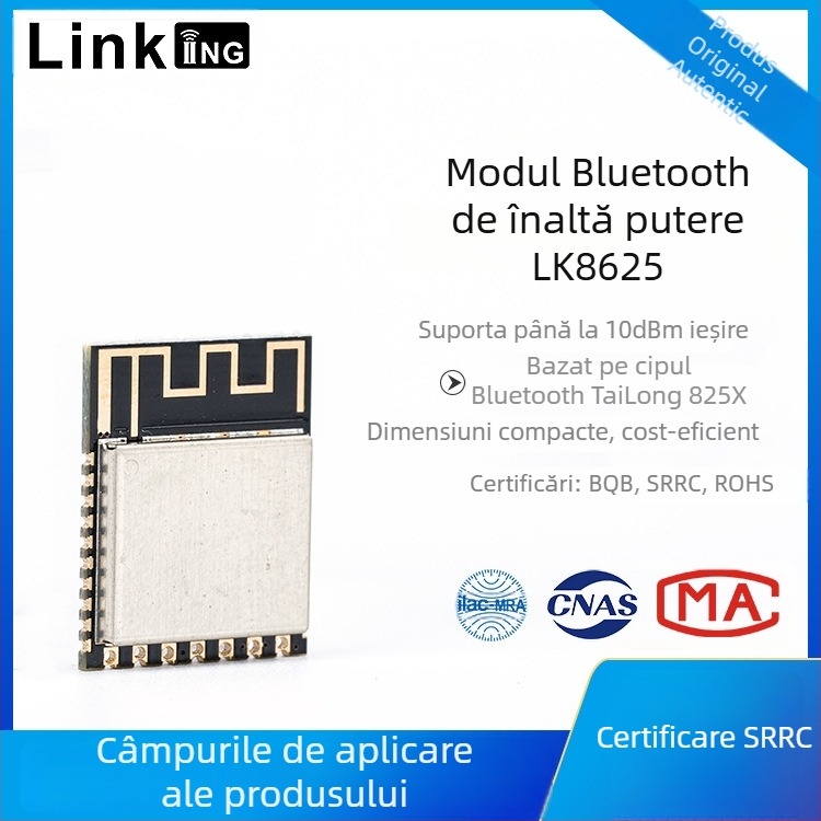 Lianke LK8625 Modul Bluetooth 5.0 BLE pentru casă inteligentă, receptor wireless 2.4 GHz, 20 dBm EIRP, cod produs 001