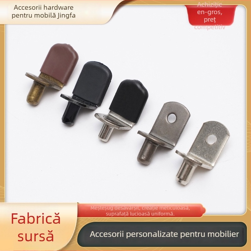 Suport pentru polițe cu ax central și manșon din cauciuc (Material: oțel laminat la rece; Model: JF-0855; Domeniu de aplicație: universal; Stil: modernă simplitate; Confecție: ștanțare)