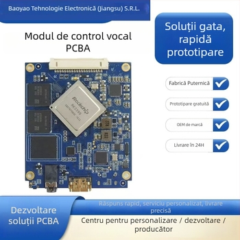 Modul de control cu recunoaștere vocală inteligent PCBA – placă principală de control, soluție de dezvoltare, design schematic electronic | Brand Baoyao Electronics | Capacitate: Consultați serviciul pentru clienți