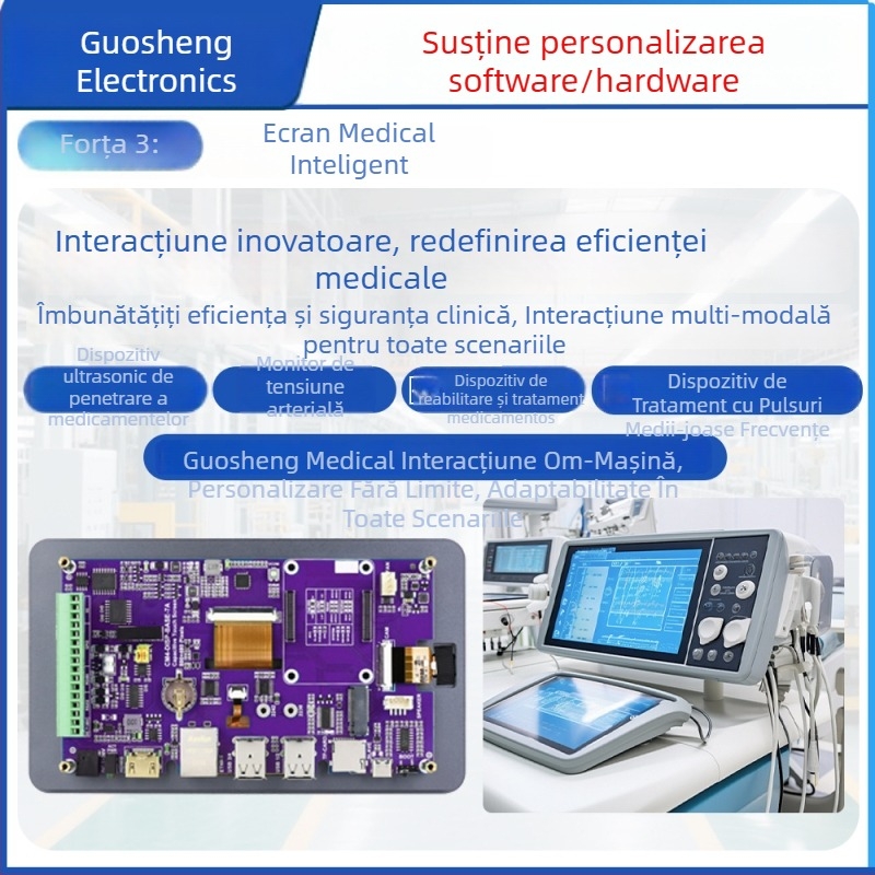 PCB personalizabil pentru cântar inteligent de greutate și grăsime corporală cu interacțiune om-mașină – soluție de design și dezvoltare; termen de livrare 10–30 zile; produse aplicabile: cântar inteligent de greutate și grăsime; domeniu de aplicație: casă
