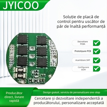 Dezvoltare soluție pentru placă de control a uscătorului de păr turbo, motor fără perii de înaltă viteză, PCBA și montaj SMT