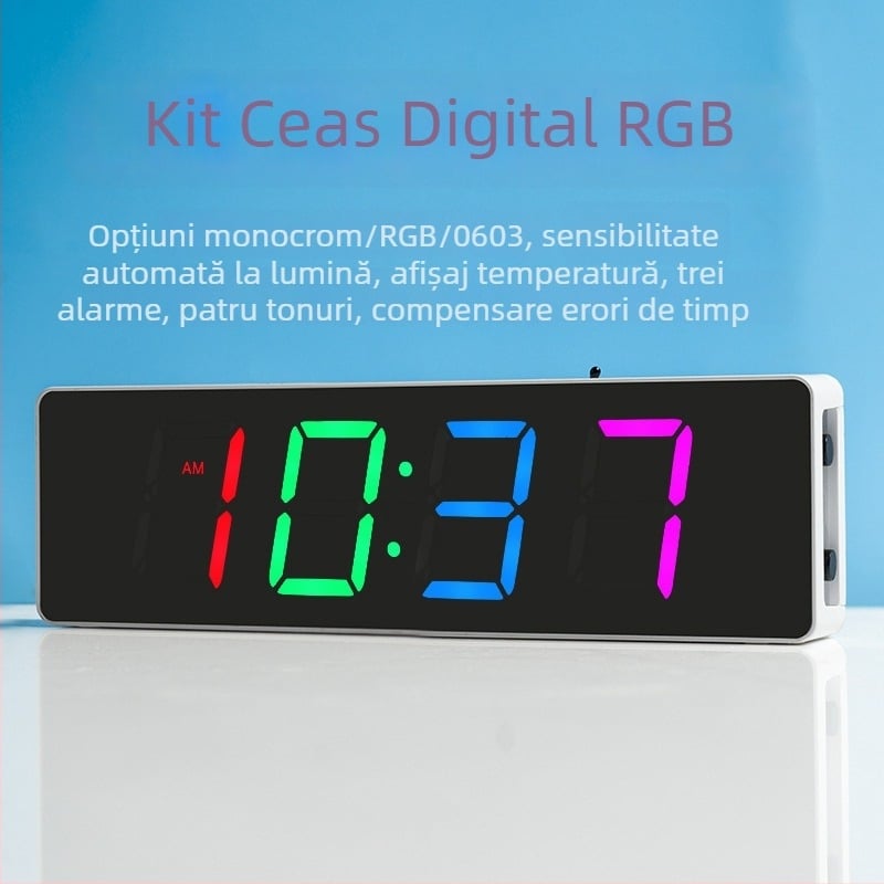 Kit DIY ceas digital cu voce, placă de dezvoltare 51 MCU și afișaj LED