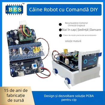 DIY robot dog PCBA placă, control wireless 2.4G, model Bes25167, tensiune 4.5V, curent 20mA