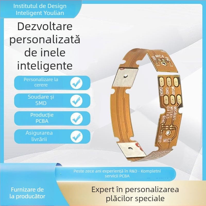 Inel Inteligent: placă flexibilă FPCBA pentru purtabile – placă de control principal Youlian Standard