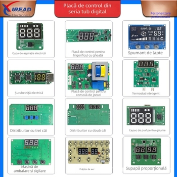Placă de control pentru termostat cu afișaj digital, PCBA personalizată, control digital de înaltă precizie, marca Chengrui, capacitate 50 000 de unități