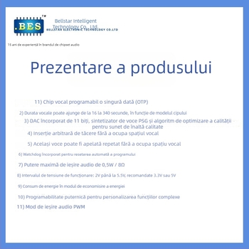 Placă de circuite pentru Walkie-Talkie 2.4G Bes24190 (4.5V, 20mA, capacitate 3.0 milioane, compatibil cu walkie-talkie pentru copii 2.4G)