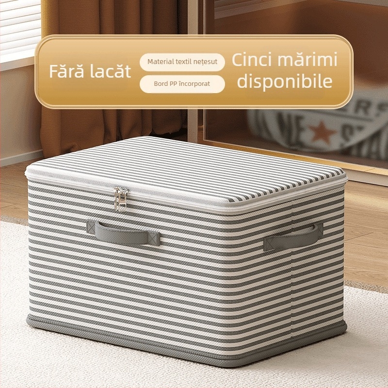 Cutie de depozitare cu lacăt și blocare prin parolă, din material textil, capacitate 5–10 L, pliabilă și portabilă