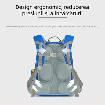 Rucsac școlar unisex cu protecție a coloanei vertebrale (clasele 1-6; material Oxford; respirabil)