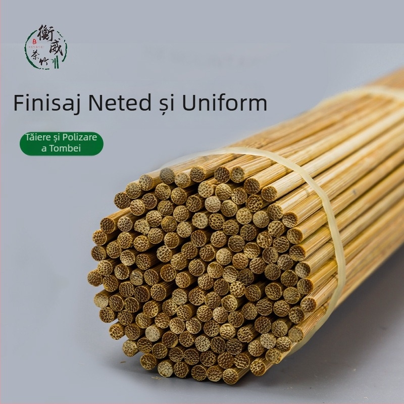 Bețe de frigărui din bambus carbonizate, îngroșate, pentru grătar și fructe