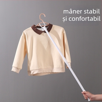 Bară de uscat haine din plastic pentru balcon, portabilă, cu design interconectat (lansată în 2013)