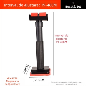 Sprijin reglabil pentru dulap de baie cu role (Material: nylon; Model: nylon cu rolă; Scop: instrument pentru montaj raft în dulapul de baie; Brand: Kemaixin)