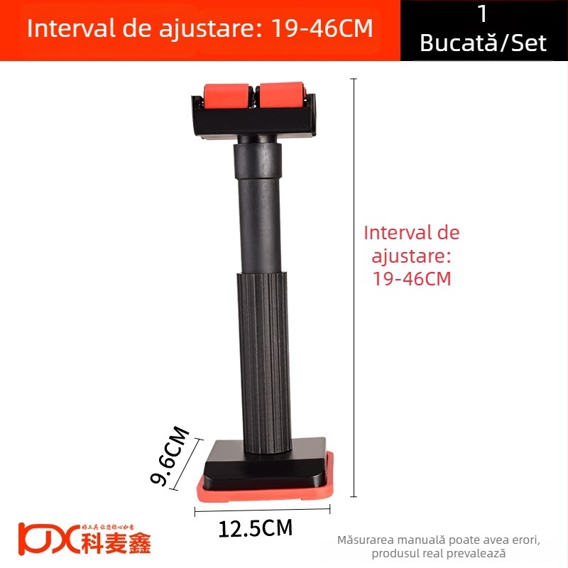 Sprijin reglabil pentru dulap de baie cu role (Material: nylon; Model: nylon cu rolă; Scop: instrument pentru montaj raft în dulapul de baie; Brand: Kemaixin)