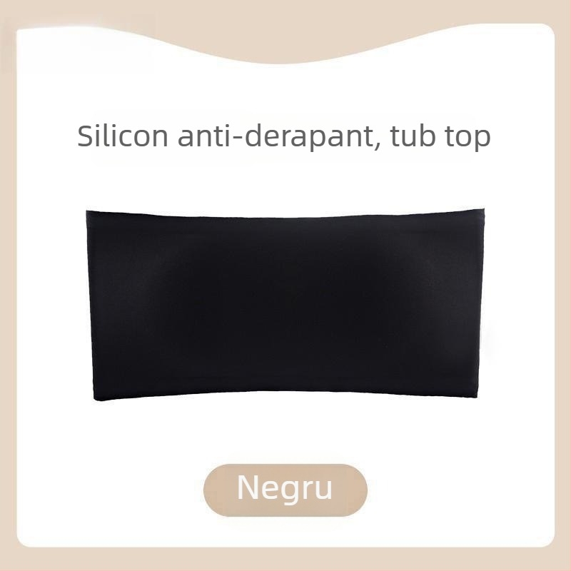 Bustier bandeau fără bretele – Cupă completă, Cupe subțiri modelate, Ice Silk țesătură, respirabil, anti-alunecare