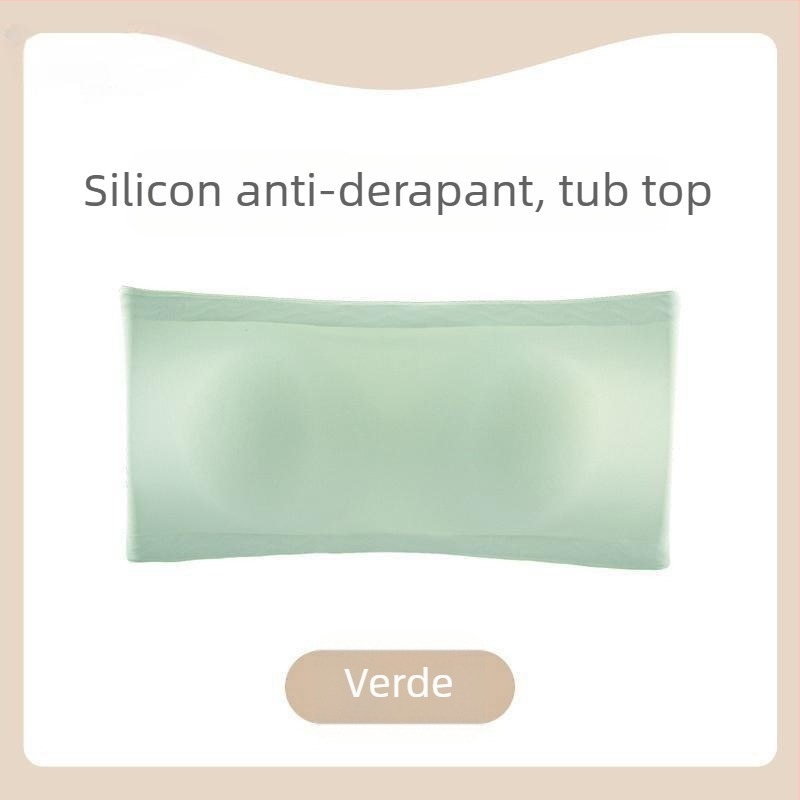 Bustier bandeau fără bretele – Cupă completă, Cupe subțiri modelate, Ice Silk țesătură, respirabil, anti-alunecare