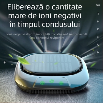 Purificator de aer solar pentru mașină cu ioni negativ pentru interior – elimină formaldehidă, ceață și mirosuri