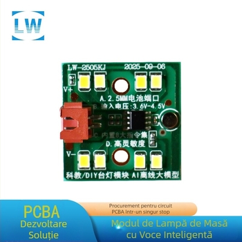 Modul lampă de birou cu voce inteligentă, control vocal – Placă de circuit DIY integrată, Brand L.w, Capacitate 100000