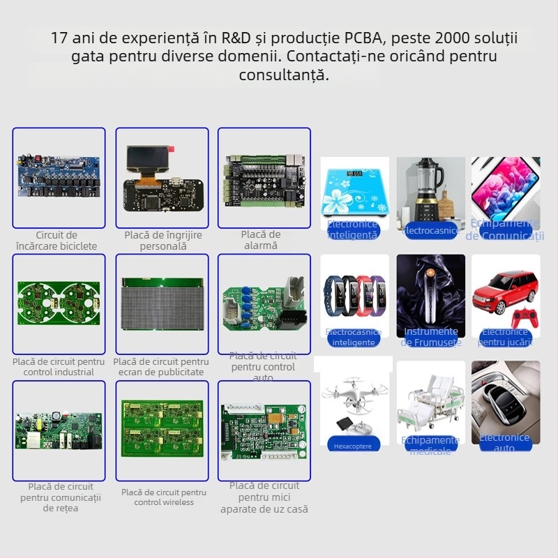Placă PCB Pcba-gb13 — 12V, 2A; capacitate 100000; pentru procesator de alimente; casă inteligentă