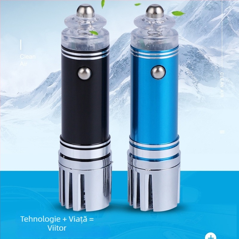 Purificator de aer pentru mașină cu ioni negativi – eliminare mirosuri, 12V, 0,75W, 3,8 milioane de ioni, ieșire 12/24V