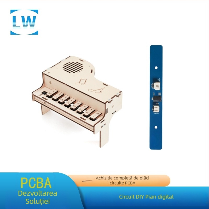 Placă de circuit DIY pentru pian electronic pentru cutie muzicală pentru copii – Lw, capacitate 100000