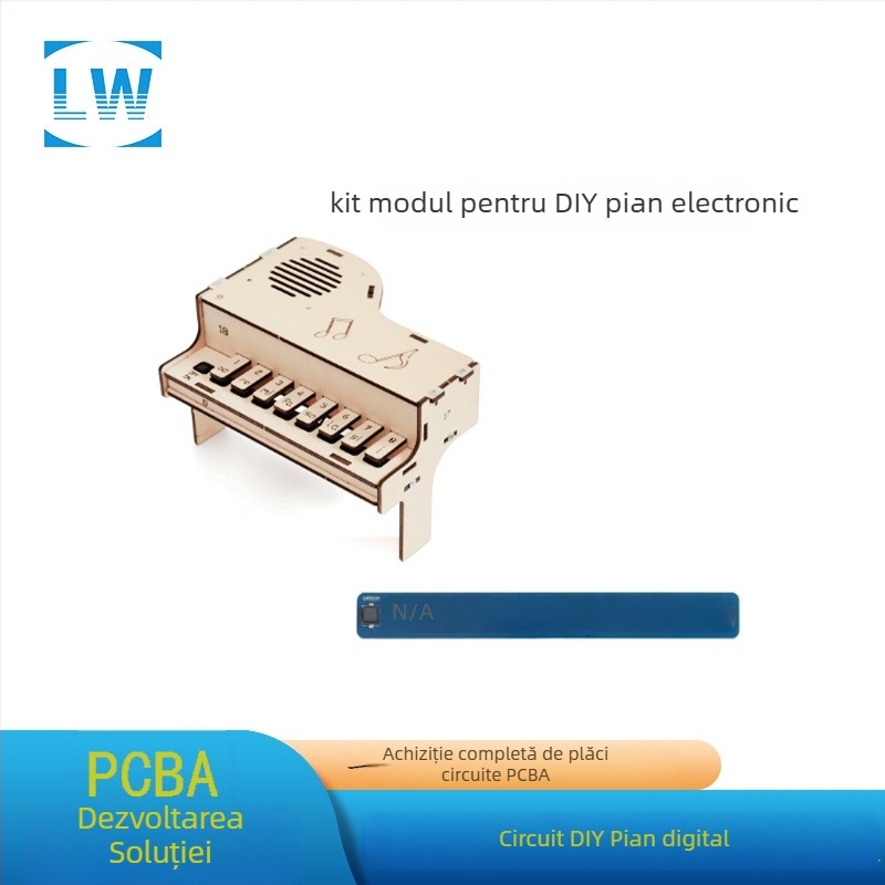 Placă de circuit DIY pentru pian electronic pentru cutie muzicală pentru copii – Lw, capacitate 100000