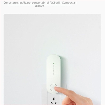 Purificator de aer și umidificator cu control tactil, montaj pe perete, alimentare la priză, 50 m³/h, acoperire până la 10 m², zgomot sub 36 dB