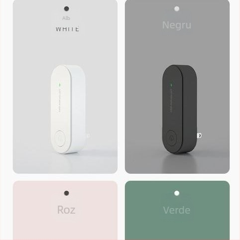 Purificator de aer și umidificator cu control tactil, montaj pe perete, alimentare la priză, 50 m³/h, acoperire până la 10 m², zgomot sub 36 dB