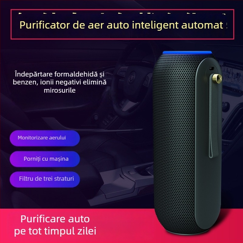 Purificator de aer auto KT.9128 – elimină mirosuri și formaldehidă, 5W, alimentare 5V, 5 milioane de ioni negativ, potrivit pentru toate mașinile