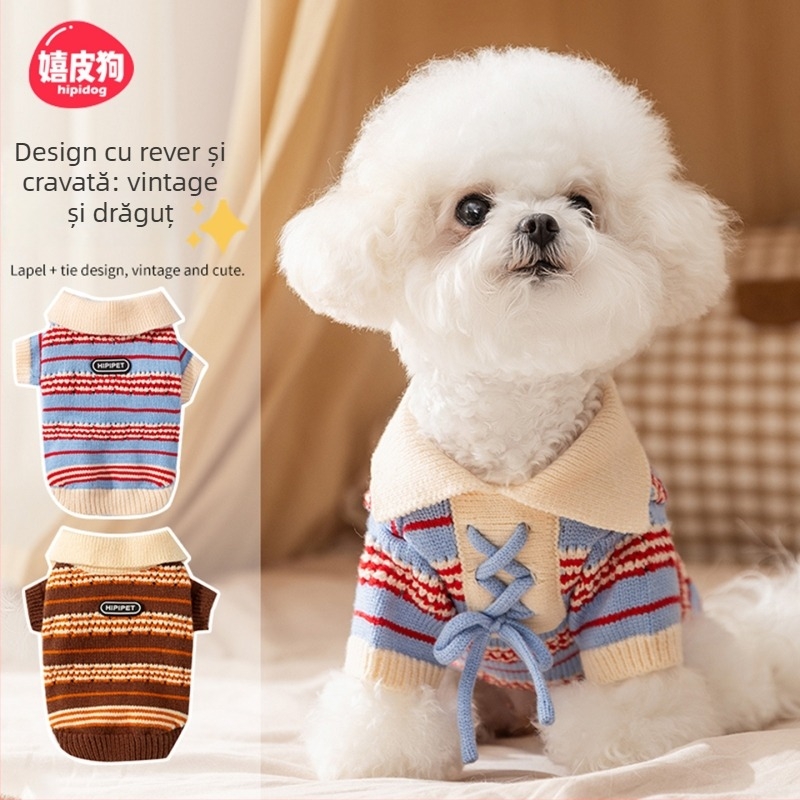 Pulover pentru câini, poliester, stil casual, Hippie dog, cod produs 2510sxmj0531-xp, îmbrăcăminte pentru animale de companie