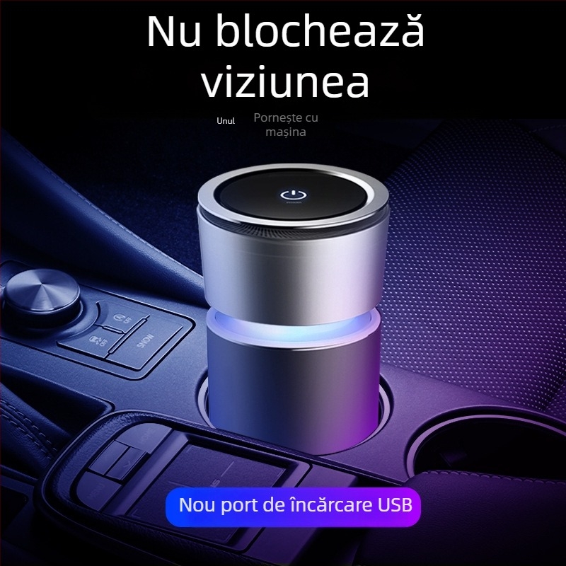 Purificator de aer pentru mașină KQ-08 — ABS, 3/5W, Utilizare generală, Personalizabil