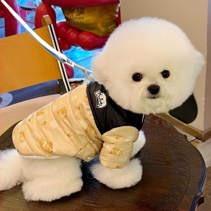 Vesta pentru animale de companie din bumbac, potrivită pentru câini mici și pisici