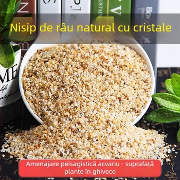 Nisip pentru fundul acvariului – nisip natural cristal, nisip de râu grosier, peisaj stâncos pentru decorarea acvariului