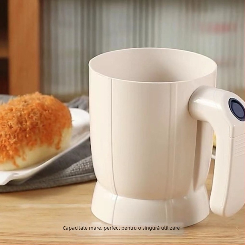 Sită electrică pentru făină, portabilă, uz casnic pentru coacere