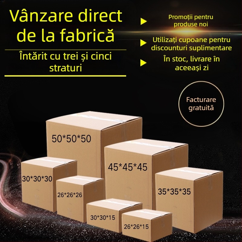 Haiyu Cutie din carton ondulat – tăiere prin matriță, cinci straturi extra-tare, carton obișnuit