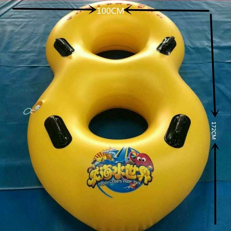 Kingshine inel gonflabil pentru înot în formă de 8, PVC, pentru adulți, imprimeu desen animat personalizabil