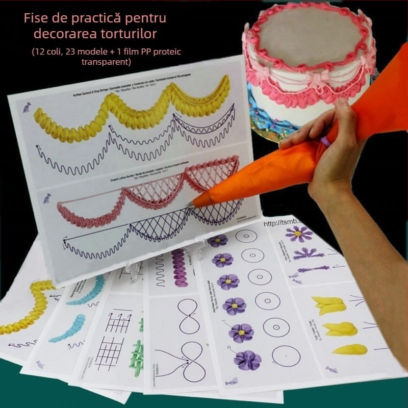 Formă de copt pentru decorarea cremei — formă neregulată, material: hârtie cu cupru, ambalaj: pungă OPP, lansată în 2016